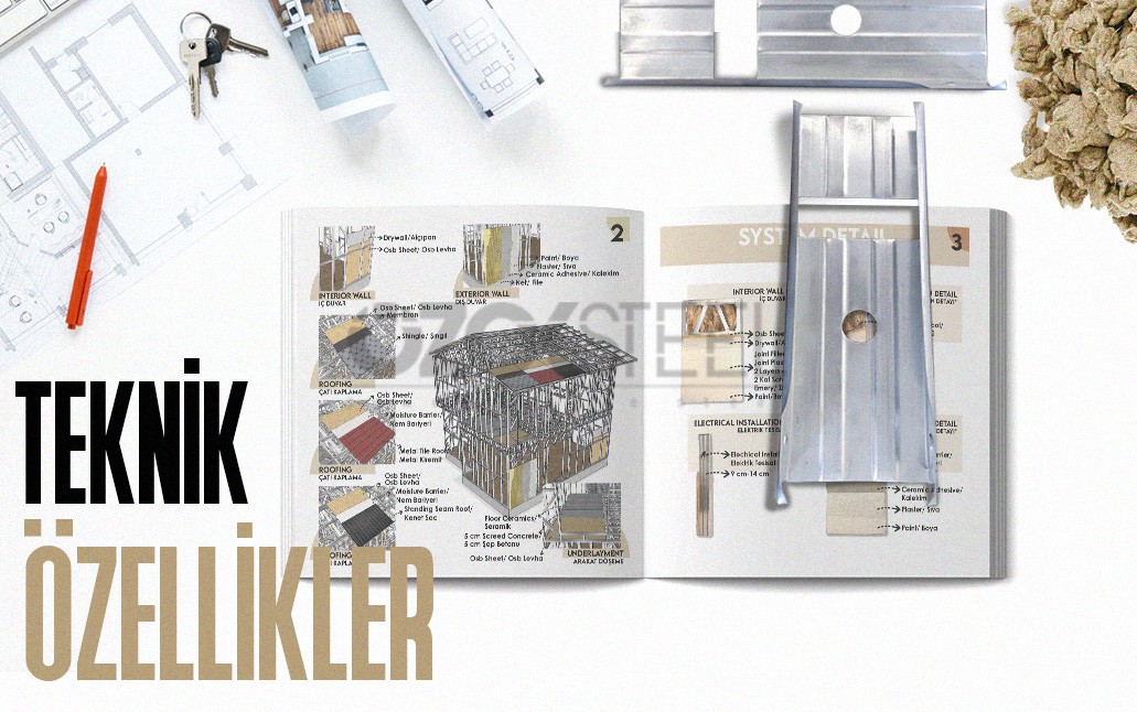 Hafif Çelik Ev Teknik Özellikleri