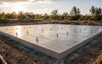 Stahlhaus-Fundament: Wie die Bodenplatte gebaut wird
