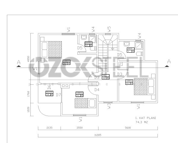 Arhavi Light Steel House  Artvin  145 m²