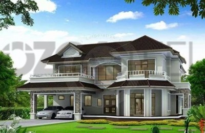 Balcony Light Steel Villa 254 m²