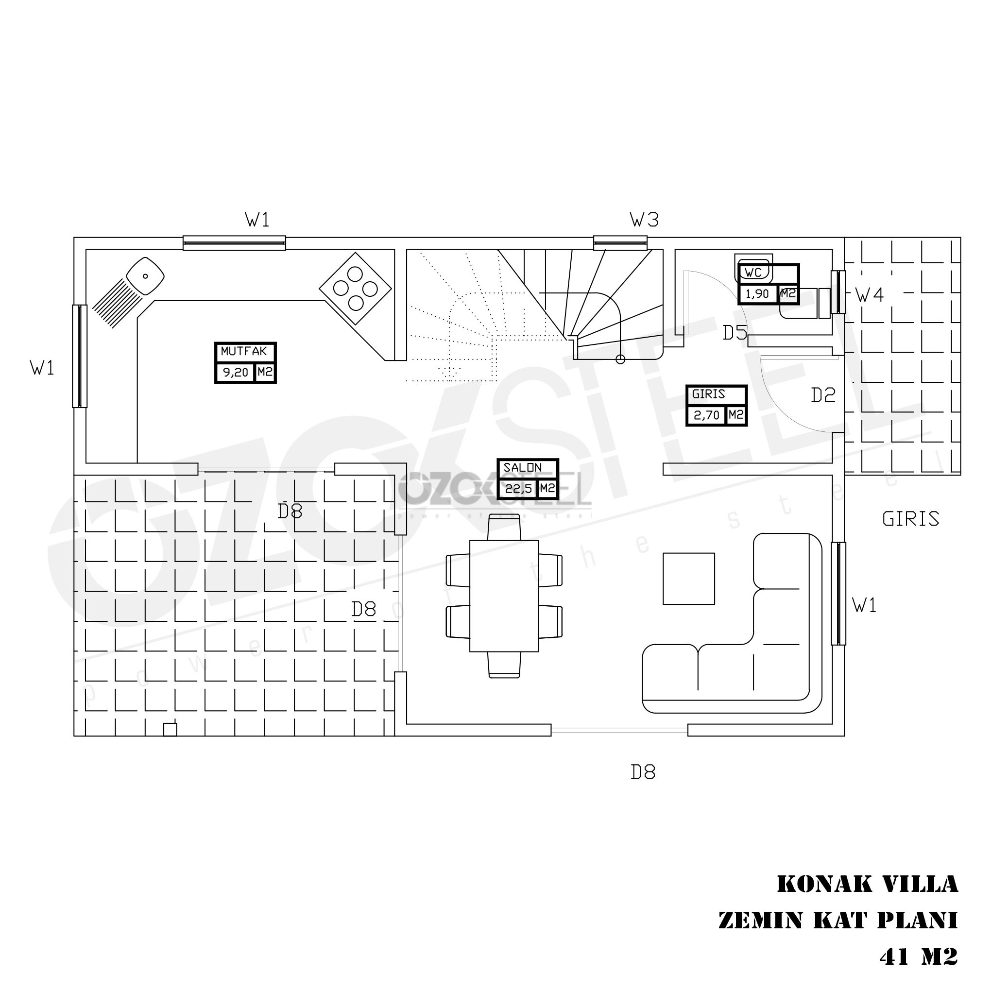 Konak Light Steel House  110 m²