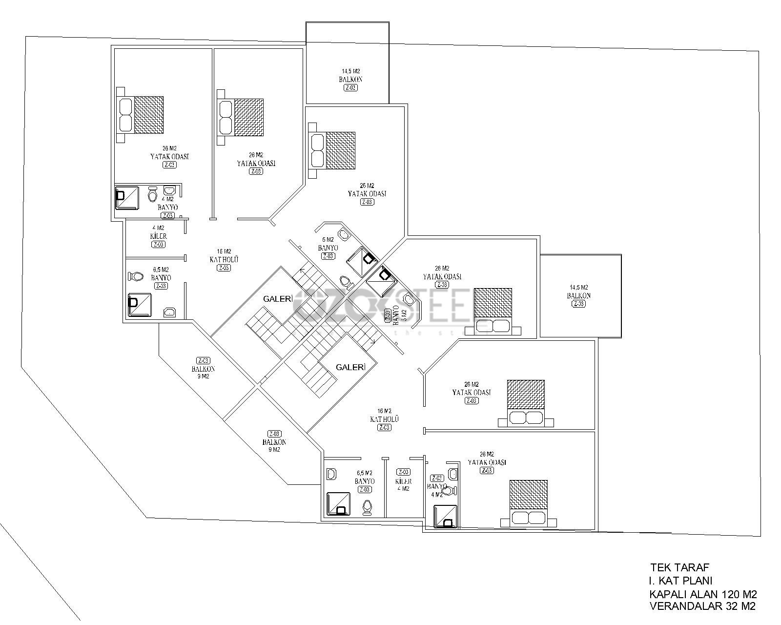 Lemis Light Steel Semi Detached Villa  309 m²