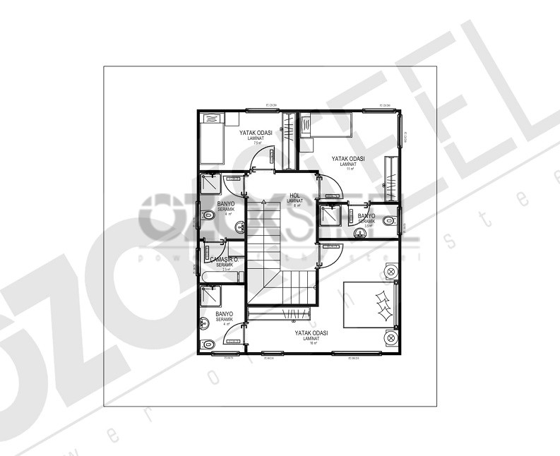 Meşe Light Steel Villa 215 m²