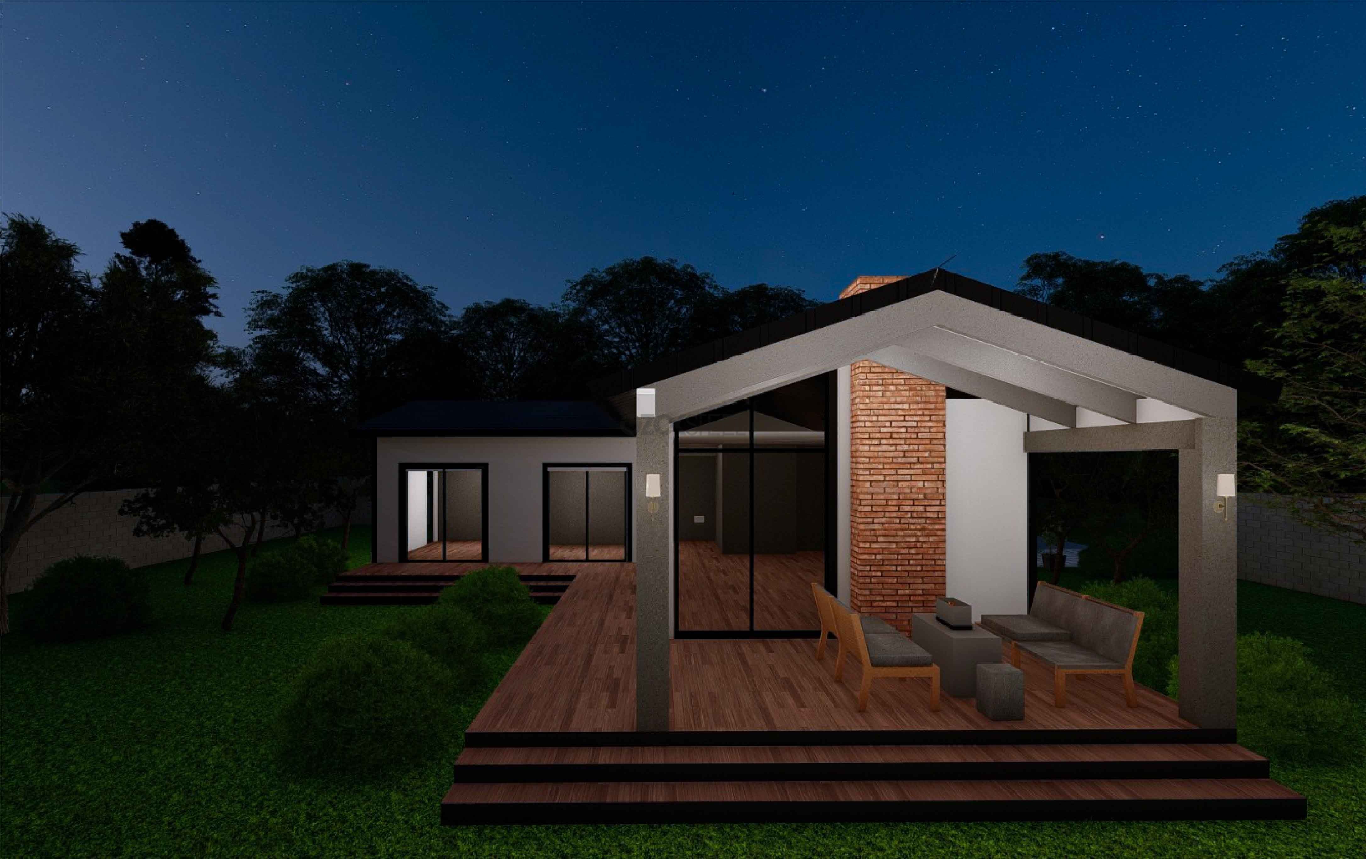 Meşe Hafif Çelik Villa 130 m²