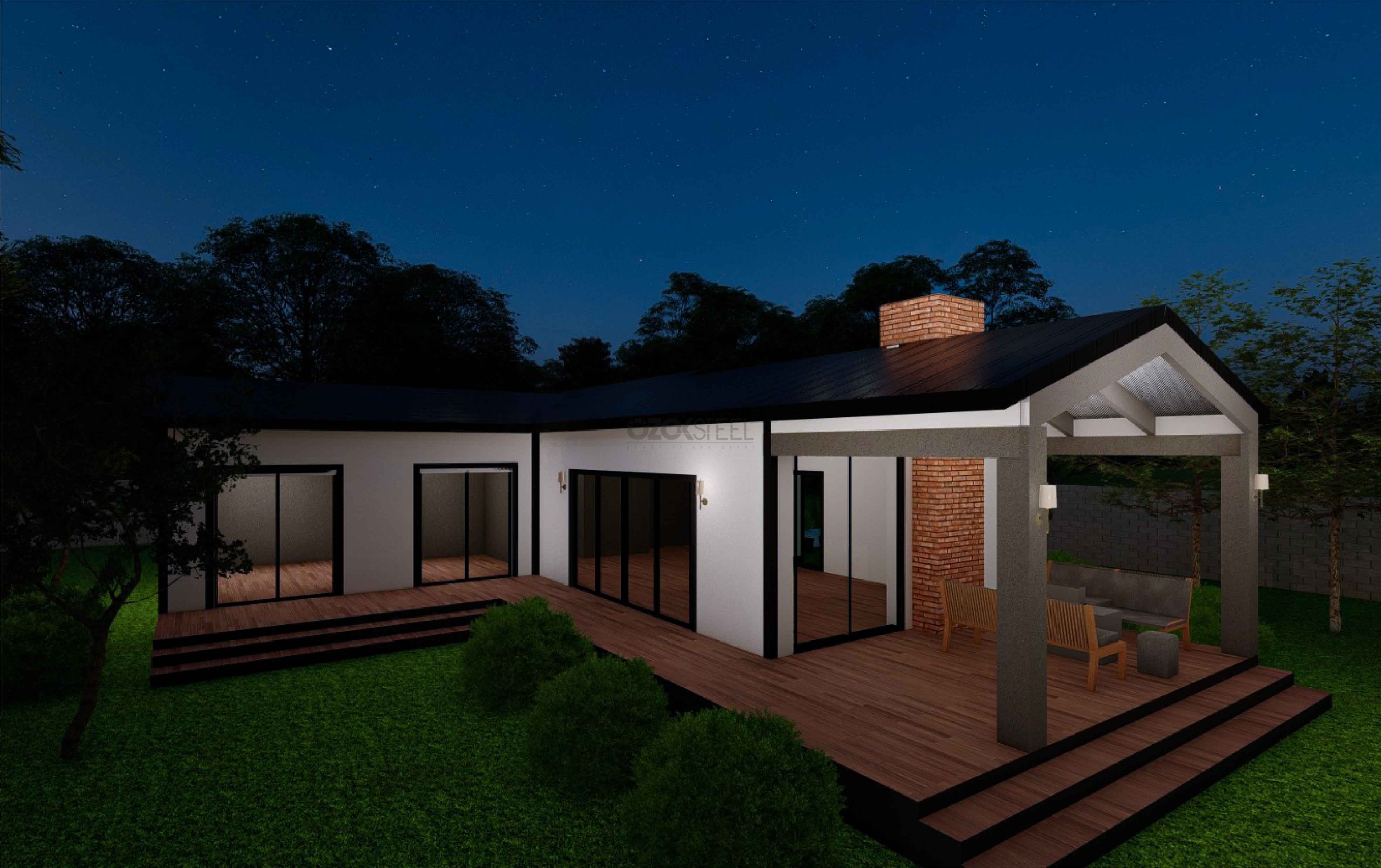 Meşe Hafif Çelik Villa 154 m²