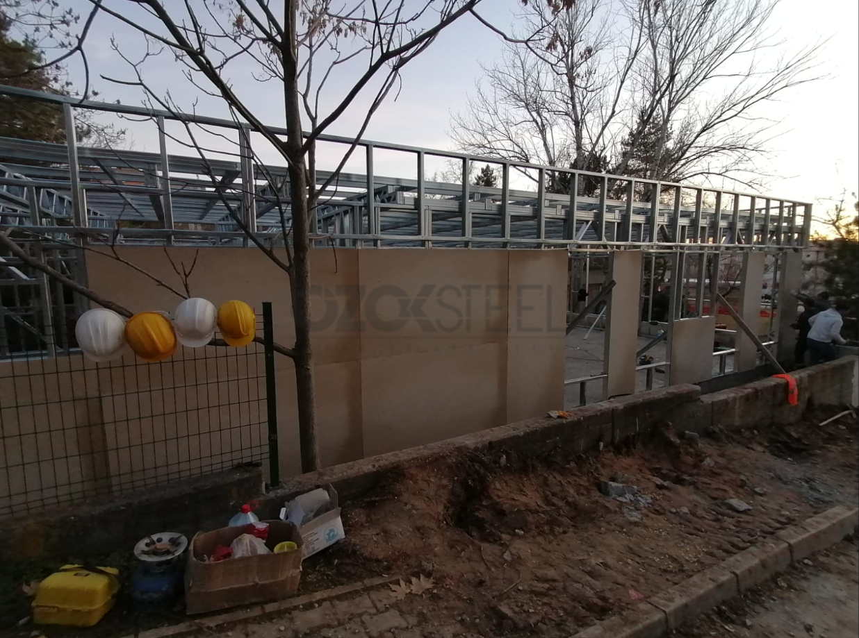 Orta Doğu Teknik Üniversitesi Hafif Çelik Kreş Projesi 190 m² 