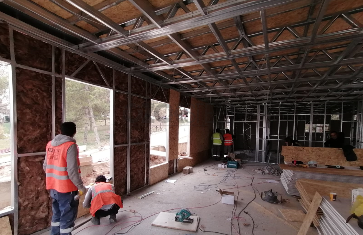 Orta Doğu Teknik Üniversitesi Hafif Çelik Kreş Projesi 190 m² 