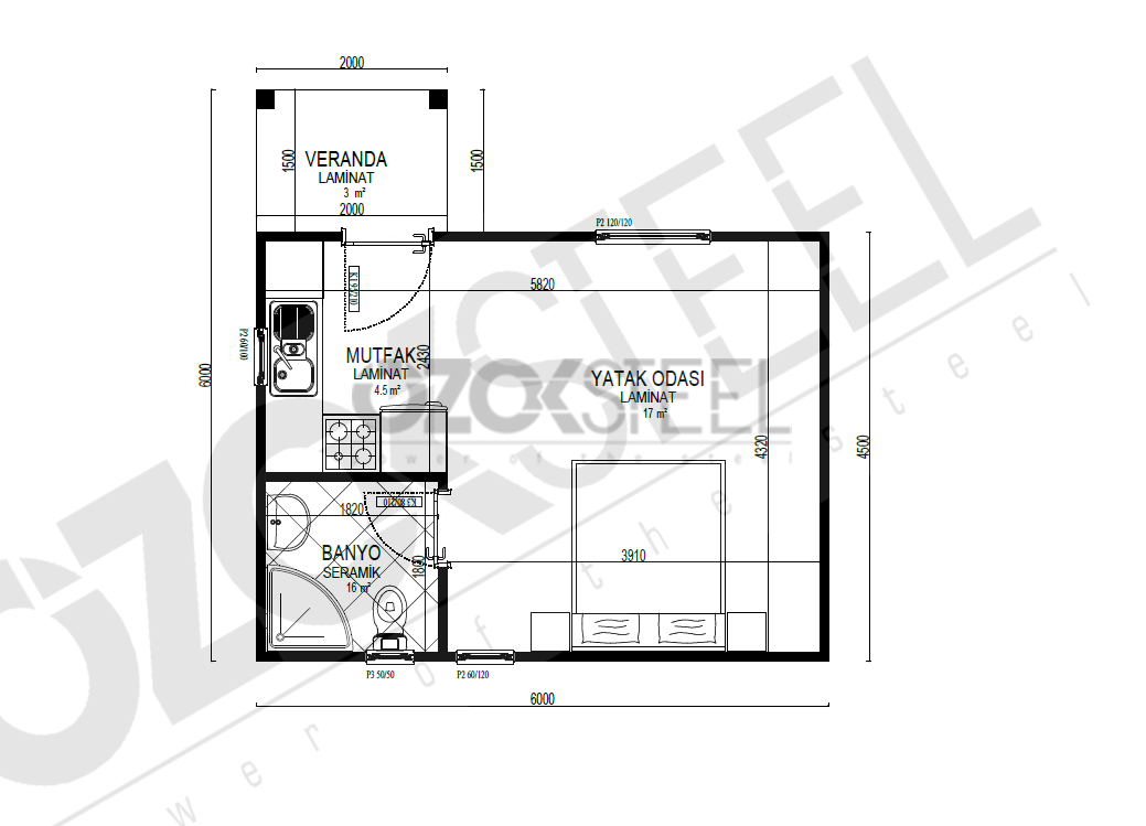 Renk Light Steel House 30 m²