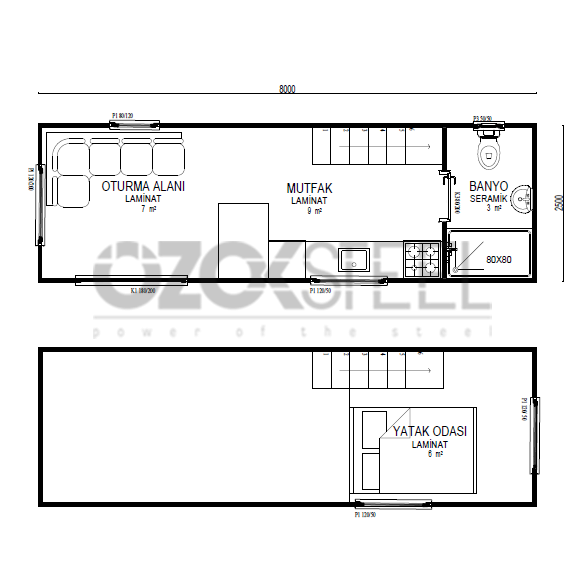 Şahin Teony House Mobile House 26 m²