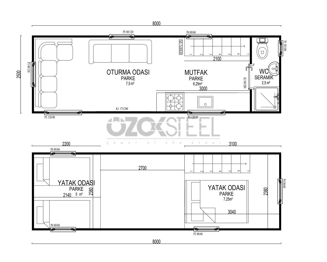 Semi̇h Teony House   32.5 m²
