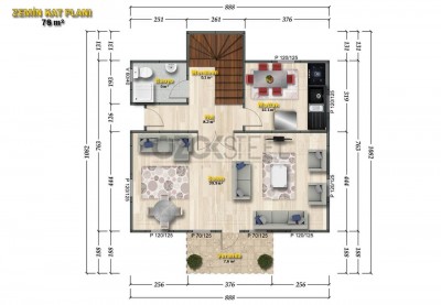 Asmalı Konak Leichte Stahlvilla 150 m²