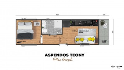 Aspendos Teony Haus - 17,5 m²