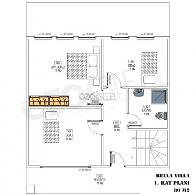 Bella Moderne Stahlvilla 271 m²