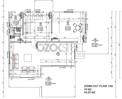 Deep Blue Leichtes Stahlhaus 203 m²