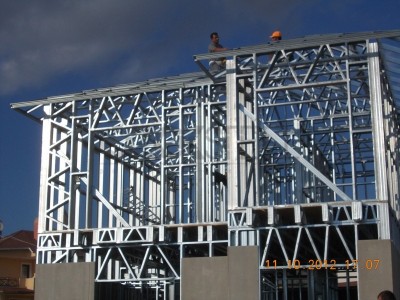 Deep Blue Steel Houses Assembly Phase