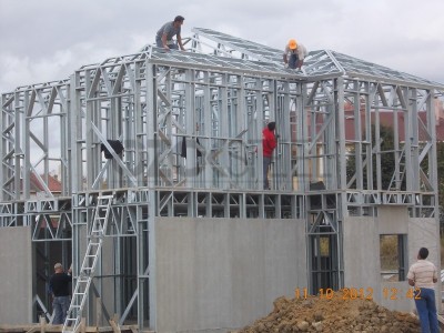 Deep Blue Steel Houses Assembly Phase