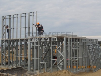 Deep Blue Steel Houses Assembly Phase