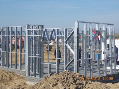 Deep Blue Steel Houses Assembly Phase