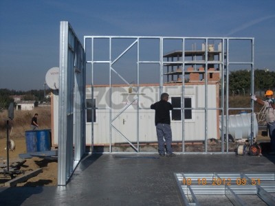 Deep Blue Steel Houses Assembly Phase