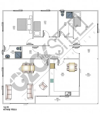 Güneş Stahl Villa 210 m²