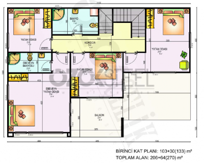 Güre Stahlleichtbauhaus 270 m²