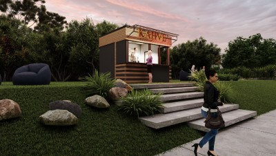 Kapsel-Kaffee-Shop - 20 m²