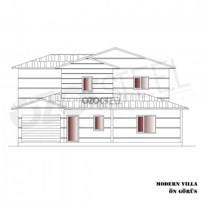 Moderne Stahlvilla 193 m²