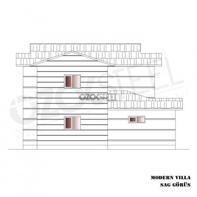 Moderne Stahlvilla 193 m²