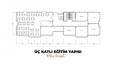 Dreistöckiges Bildungsgebäude - 1945 m²