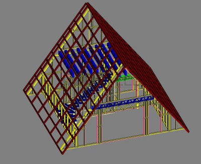 Dreieckiges Haus Leichtes Stahlhaus 55 m²