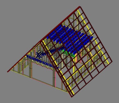 Dreieckiges Haus Leichtes Stahlhaus 55 m²