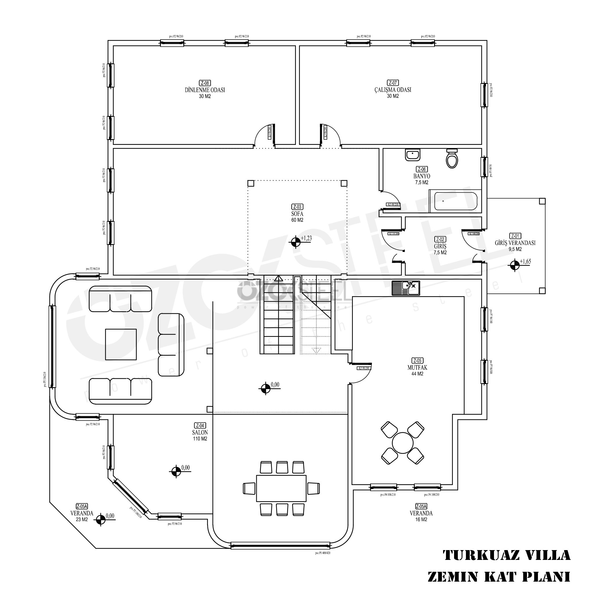 Turkuaz Light Steel Villa 350 m²