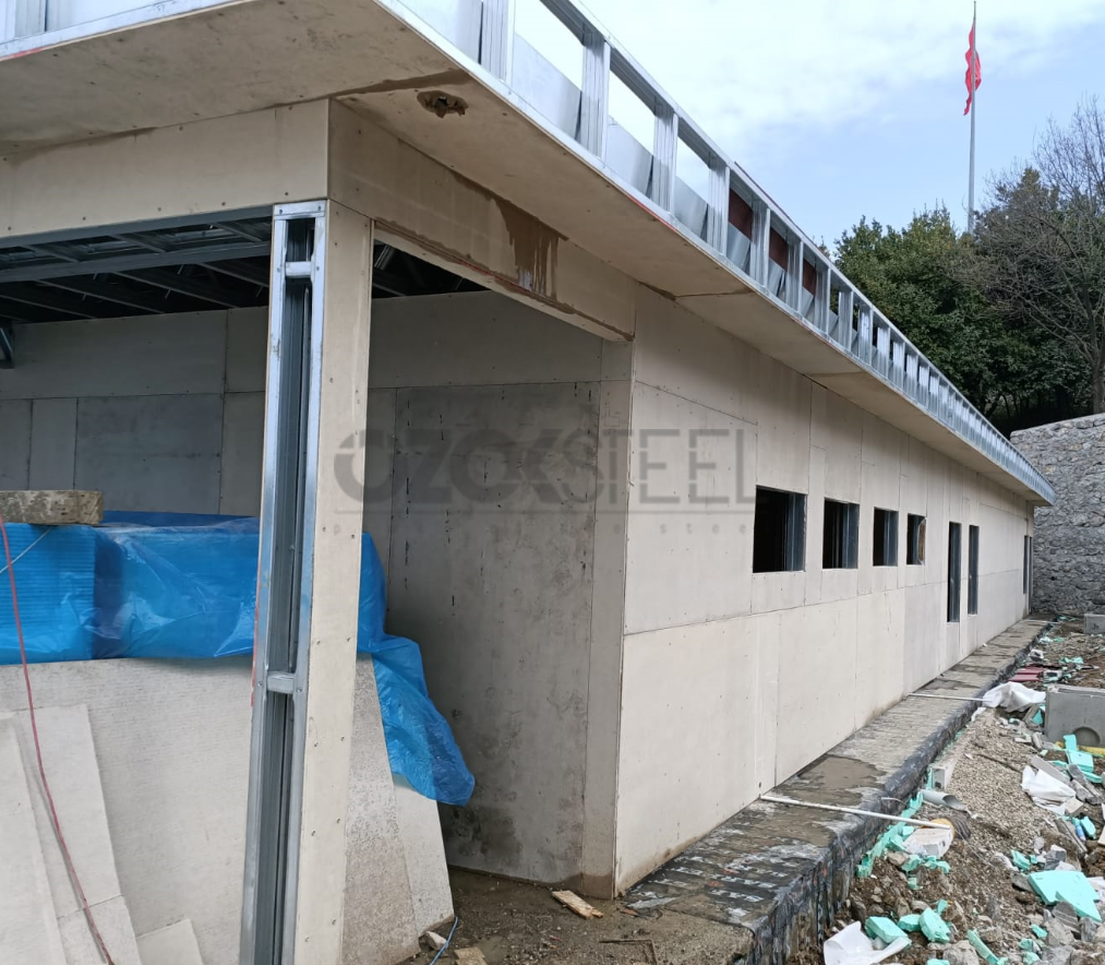 Zonguldak Bülent Ecevit Üniversitesi Hafif Çelik Kafeterya Projesi 580 m² 