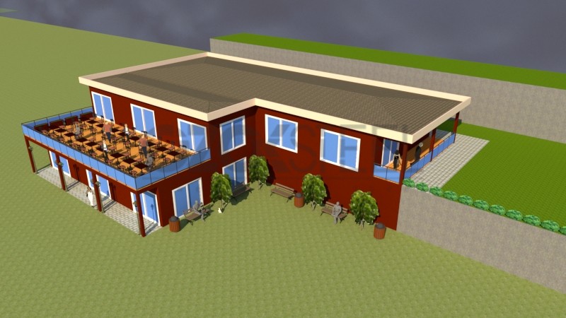 Zonguldak Bülent Ecevit Üniversitesi Hafif Çelik Kafeterya Projesi 580 m² 