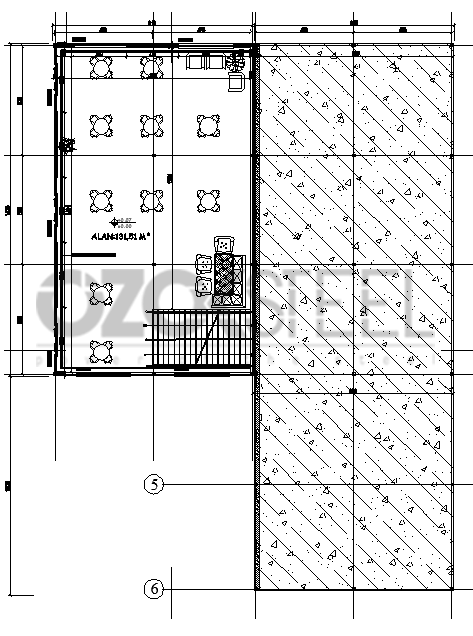 Zonguldak Bülent Ecevit Üniversitesi Hafif Çelik Kafeterya Projesi 580 m² 