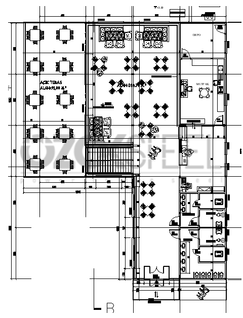 Zonguldak Bülent Ecevit Üniversitesi Hafif Çelik Kafeterya Projesi 580 m² 