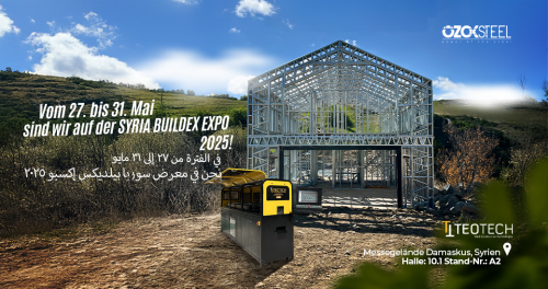 Als Özok Steel sind wir vom 27. bis 31. Mai auf der Messe in Syrien!