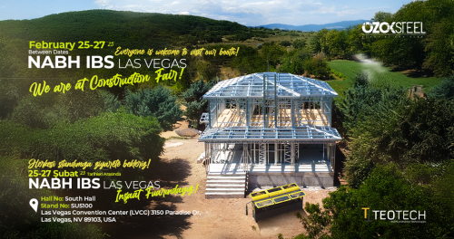 As Özok Steel, we are participating in NABH IBS Las Vegas Construction Fair between February 25-27, 2025! 