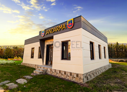 Gendarmerie Stahlleichtbau Straßenkontroll- und Ordnungsdienststellen - 63 m2