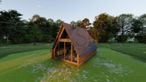 Dreieckiges Haus Leichtes Stahlhaus 120 m²