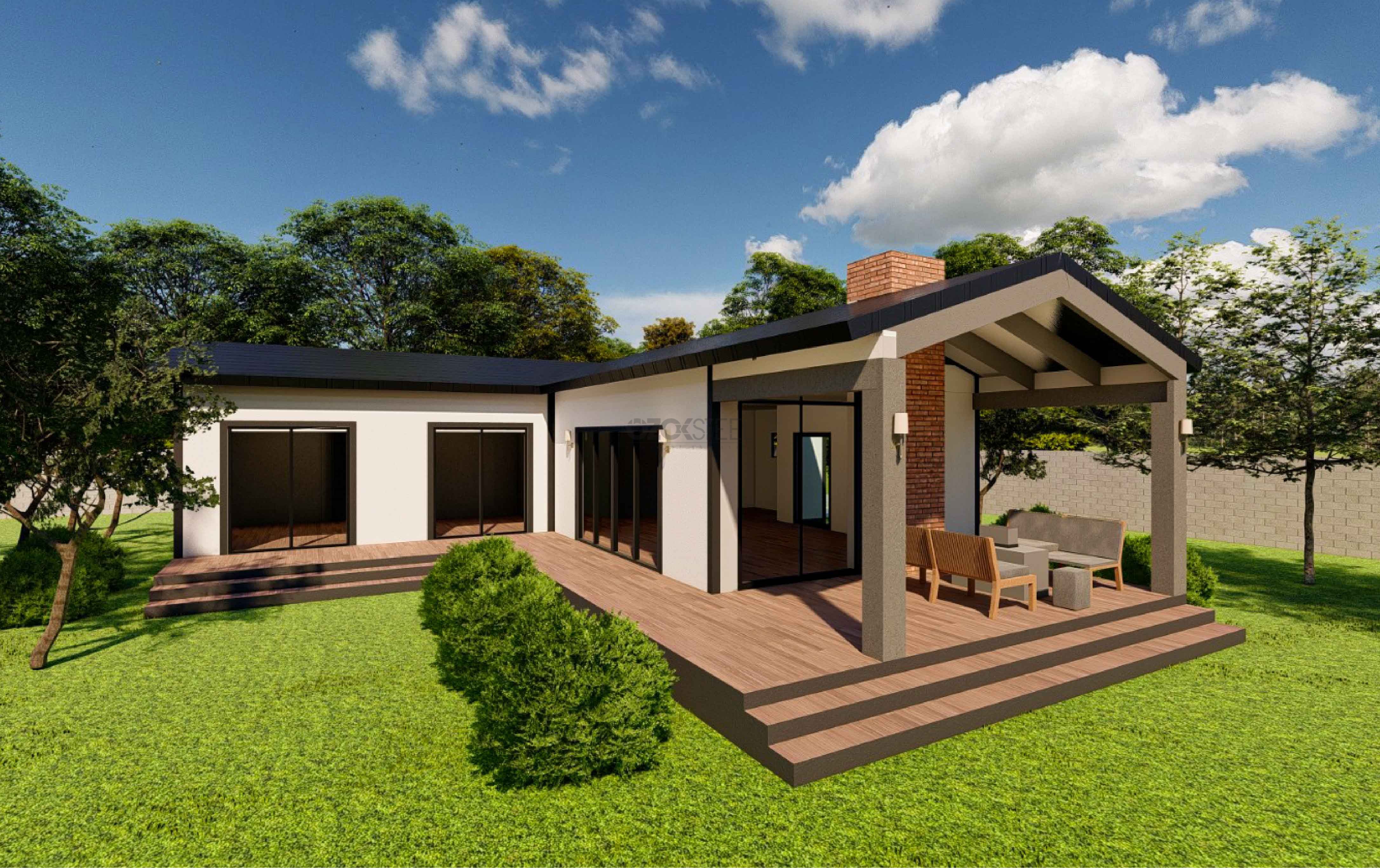 Meşe Hafif Çelik Villa 130 m²