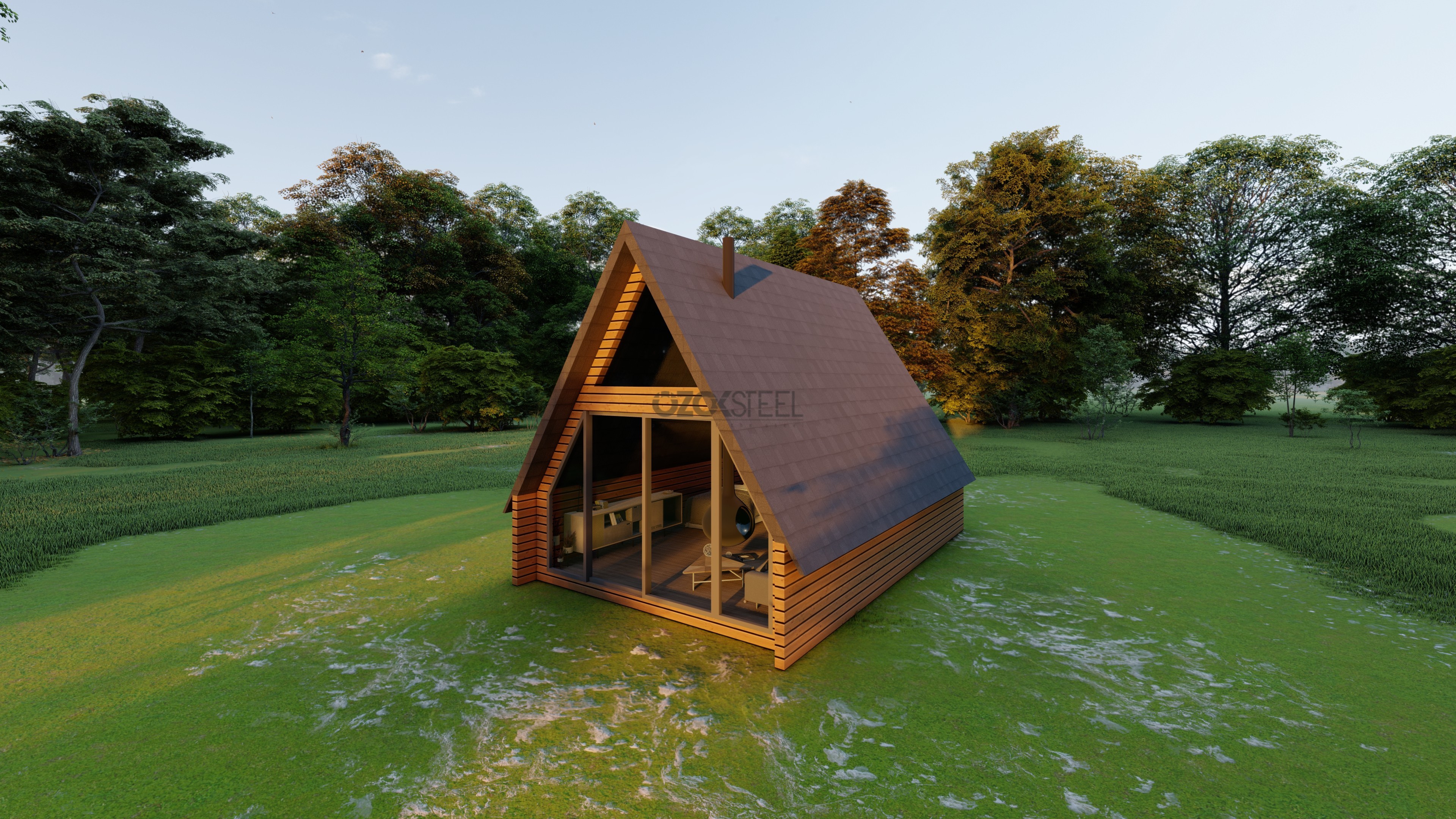 Triangle House Light Steel House 20 m²