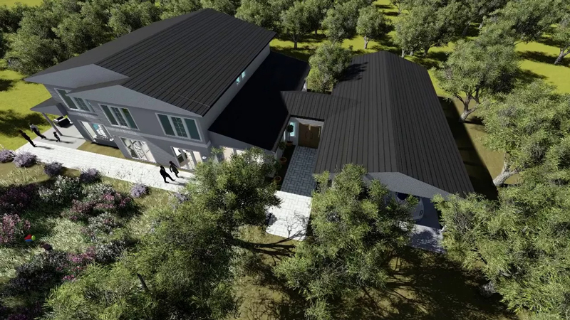 Incek Steel Villa Animation
