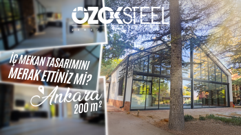 Lernen Sie die stilvollste Form des Loft-Konzepts kennen! Unser 200 m² Stahlhausprojekt in Ankara